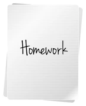Homework Stock Illustration