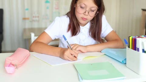 Homework Time: Focused Learning Video stock 297859522