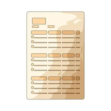 Homework tracker illustration Stock Illustration