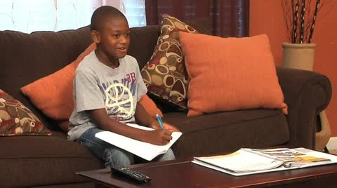 Homework &amp; TV by Eva-Lution Studios - 589 Stock Footage 12341394
