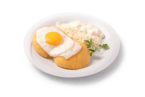 Hominy with egg Stock Photos