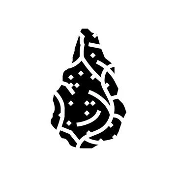 Homo habilis tool human evolution glyph icon vector illustration Illustrazione stock