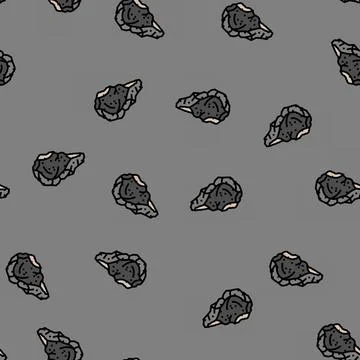 Homo habilis tool human evolution vector seamless pattern 스톡 일러스트