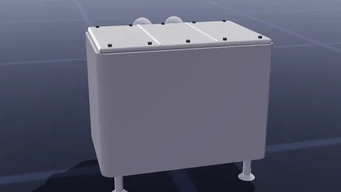Homogeniser food processing 3d loop 3D animation seamless loop Stock Footage 341779718