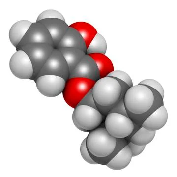 Homosalate sunscreen molecule Stock Illustration