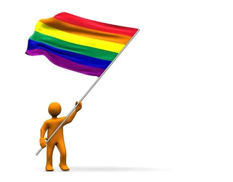 Homosexual flag Stock Photos