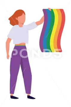 Homosexual proud cartoon Stock Illustration
