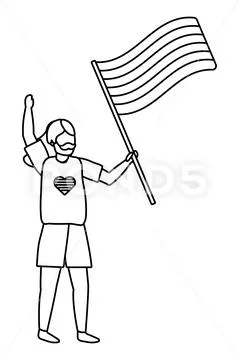 Homosexual proud cartoon Stock Illustration