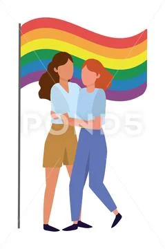 Homosexual proud cartoon Stock Illustration
