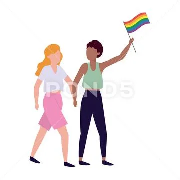 Homosexual proud cartoon Stock Illustration