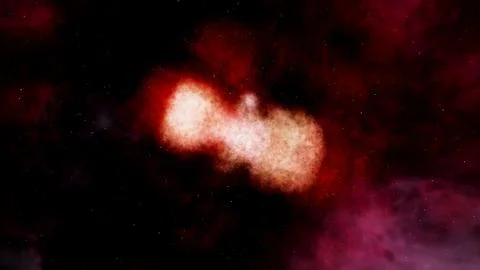 Homunculus Nebula Bipolar Gas Cloud Eta Carinae 8K 3D Render Stock Illustration