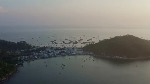 Hon Son Island Sunset Stock Footage 232368745