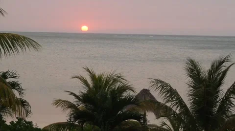 Honduran sunset 스톡 동영상 48033159
