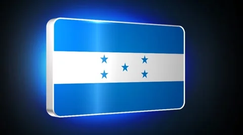 Honduras 3d flag Stock Footage 7753617