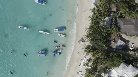 Honduras Beach From Above Vidéo 100694271
