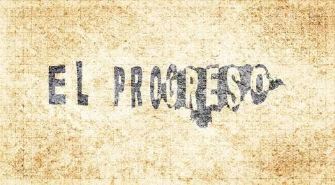 Honduras El Progreso Typography Map Stock Illustration