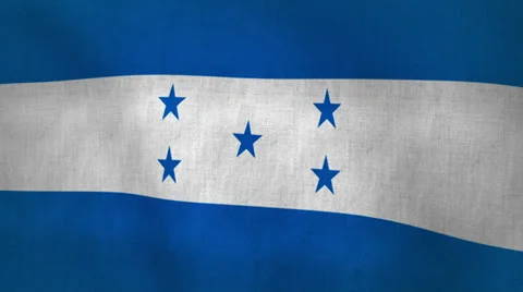 Honduras Flag Background Textured (Loop-able) Stock Footage 34026066