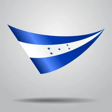 Honduras flag background. Vector illustration. Stock Illustration