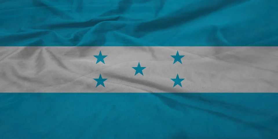 Honduras    Flag breeze flutter texture Stock Illustration