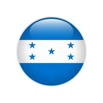 Honduras flag on button Stock-Illustration