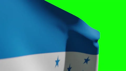 Honduras Flag Close Stock Footage 132842339