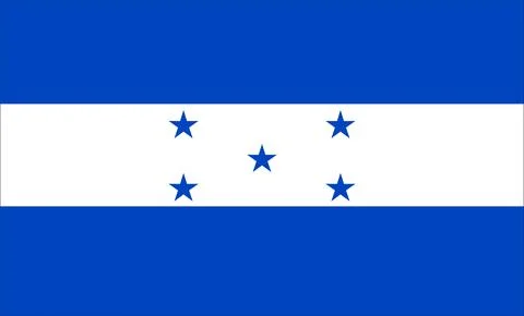 Honduras Flag Design Illustrazione stock