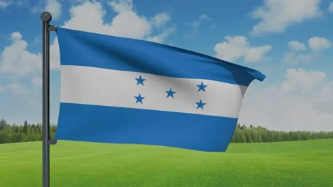 Honduras Flag Stock Footage 152709398