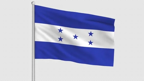 Honduras Flag Stock Footage 219407599