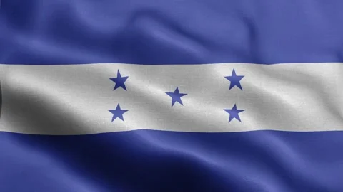 Honduras flag Front Video stock 318665757