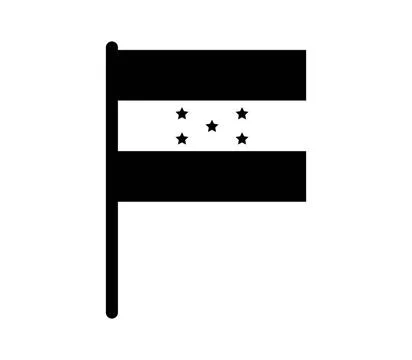 Honduras flag icon illustrated in vector on white background honduras flag... Stock Photos