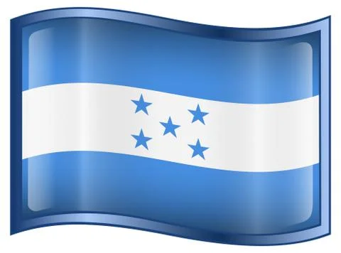 Honduras flag icon Illustration