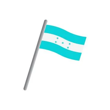 Honduras flag icon vector Stock Illustration