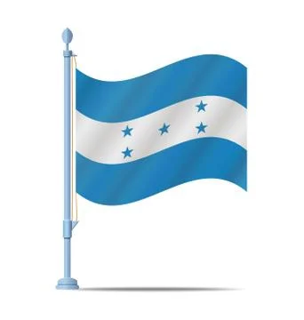 Honduras flag Stock Illustration