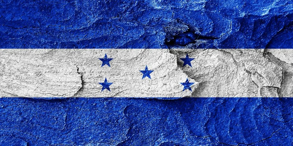Honduras flag Stock Illustration
