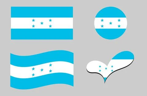 Honduras Flag Stock Illustration