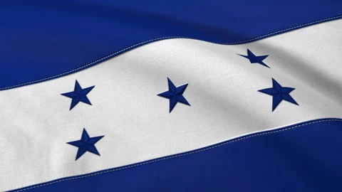 Honduras Flag Loop Stock Footage 241249121