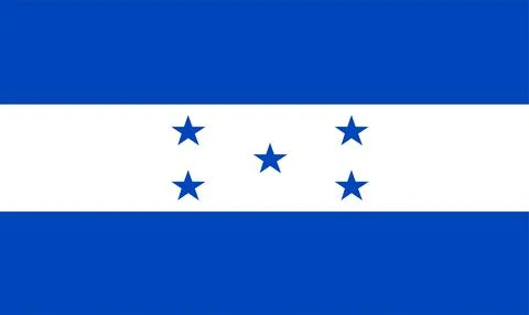 Honduras flag vector Stock Illustration