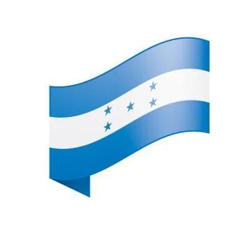 Honduras flag, vector illustration Stock Illustration