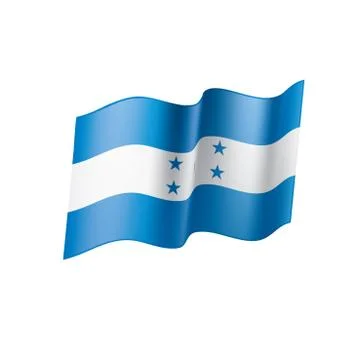 Honduras flag, vector illustration Stock Illustration