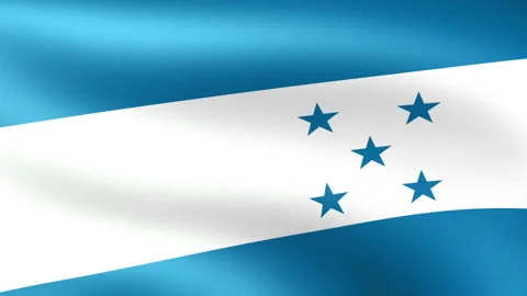Honduras Flag Waving Stock Footage 148076193