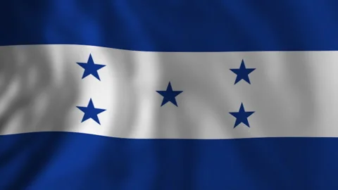 Honduras flag waving gently in the wind Stock Footage 321716523
