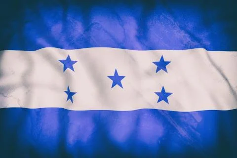 Honduras flag waving Stock Illustration