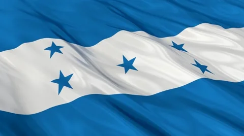 Honduras flag waving. Seamless Vídeo Stock 48689933
