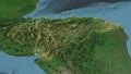 Honduras, glide over the map, outlined 4k or 4k+ Resolution