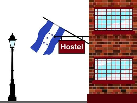Honduras Hostels Vector Illustration Illustrazione stock