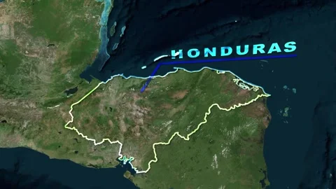 Honduras Map Animation Stock-Footage 273308172