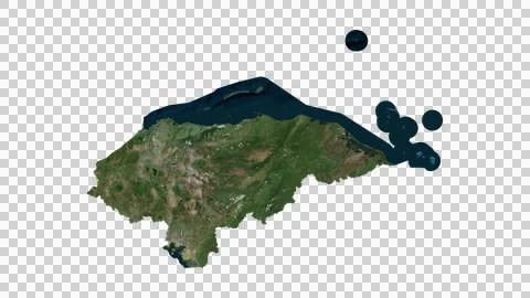 Honduras Map Stock Illustration