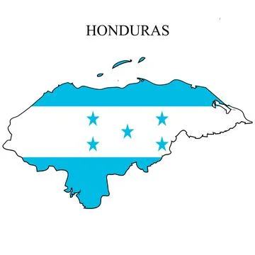 Honduras map vector illustration.  Stock Illustration