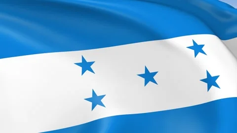 Honduras Waving Flag Background Loop Stock Footage 317844114