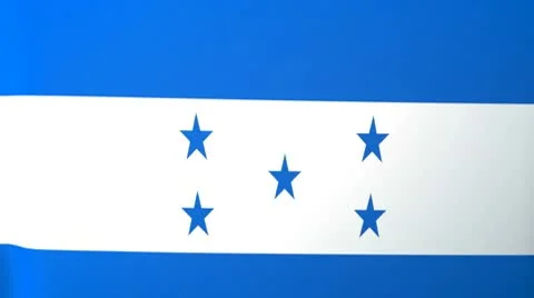Honduras Waving Flag Stock Footage 10761976